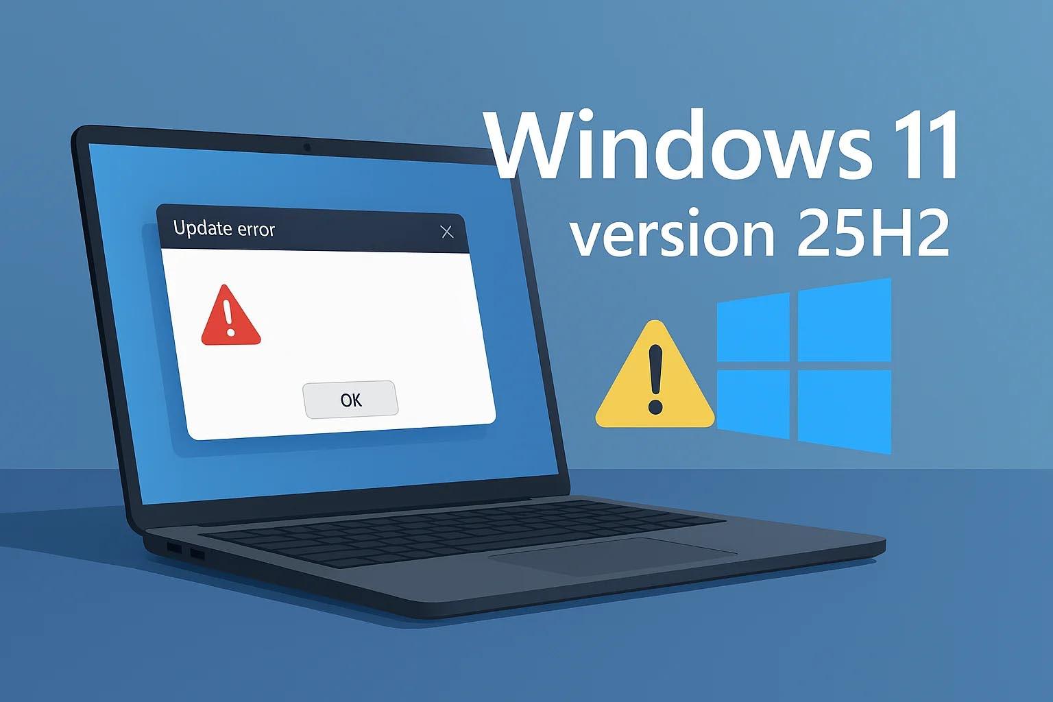 Windows 11 25H2-hatasi